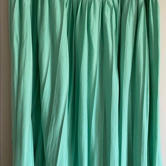 Mint Pleated Maxi Skirt MED - Picture 2 of 4